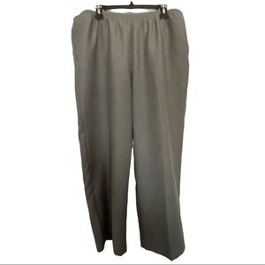 Alfred Dunner Gray Pants Capri Sz 20W EUC #7541